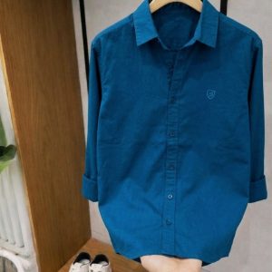 Teal Blue Oxford Shirt