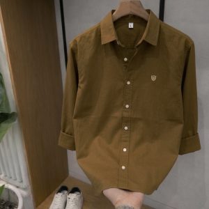 Coffee Brown Oxford Shirt