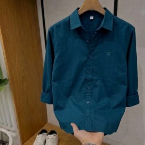 Petrol Blue Oxford Shirt